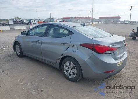 2016 Hyundai Elantra Se from USA, damaged, VIN 5NPDH4AE1GH729181